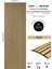 Star Slim Flex Akustik Duvar Paneli Ff Kaplama Teak Meşe 60X240 cm - Ses ve Isı Yalıtımı 1
