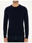 Erkek Lacivert Slim Fit Bisiklet Yaka Basic Triko Kazak 50296575-VR033 6