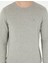Erkek Açık Gri Melanj Slim Fit Bisiklet Yaka Basic Triko Kazak 50296621-VR091 6