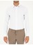 Erkek Beyaz Slim Fit Armürlü Uzun Kollu Gömlek 50298040-VR013 6