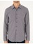 Erkek Antrasit Slim Fit Uzun Kollu Gömlek 50297468-VR006 6