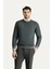 Bisiklet Yaka Slim Fit Dar Kesim Desenli Triko Kazak 1