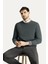 Bisiklet Yaka Slim Fit Dar Kesim Desenli Triko Kazak 2