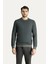 Bisiklet Yaka Slim Fit Dar Kesim Desenli Triko Kazak 3
