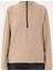 Kadın Bej Oversize Polar Sweatshirt 50300846-VR011 6