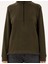 Kadın Haki Oversize Polar Sweatshirt 50300846-VR027 6