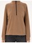 Kadın Camel Oversize Polar Sweatshirt 50300846-VR015 6