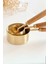 3'lü Ahşap Saplı Metal Ölçü Kaşığı Seti - 15 ml | 60 ml | 125 ml 3