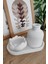 Dekoratif Vintage Vazo Set 3 Parça English Home Orta Sehpa Objeler Ev Dekorasyon El Sanatı 2