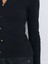 31436 Polo Yaka Düğme Detaylı Top-Siyah 4