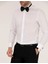 Erkek Beyaz Slim Fit Smokin Gömlek 50236035-VR013 6
