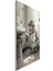 Hayvan Cam Tablo - Sevimli Dostlar Lavaboda - Dikey Motif 08-025 2