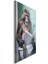 Hayvan Cam Tablo - Sevimli Dostlar Lavaboda - Dikey Motif 08-140 2