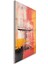 Sanatsal Cam Tablo - Abstrakt Ekspresyonizm - Dikey Motif 06-010 2