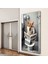 Hayvan Cam Tablo - Sevimli Dostlar Lavaboda - Dikey Motif 08-236 6