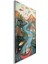 Sanatsal Cam Tablo - Naif Sanat - Dikey Motif 13-001 2