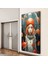 Sanatsal Cam Tablo - Pop Sürrealizm - Dikey Motif 14-010 6