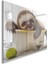 Hayvan Cam Tablo - Sevimli Dostlar Banyoda - Yatay Motif 02-015 2