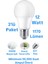 ACK 12W Beyaz Işık LED Ampul 1170 Lümen E27 Duylu Yüksek Işık LED Lamba 1