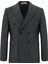 Slim Fit Dar Kesim Kruvaze Takım Elbise 2