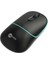 Lenovo Lecoo WS210 Kablosuz + Bluetooth Sessiz Şarjlı 1600DPI Optic Siyah Mouse 2