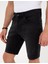 Erkek Siyah Slim Fit Jean Şort 50251534-VR046 6