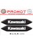Kawasaki 3D Kabartmalı 2'li Damla Sticker 003 1