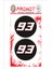 Marquez 93 3D Kabartmalı Damla Logo Sticker 5cm 01 1