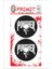 Punısher Tasarım 3D Kabartmalı Damla Logo Sticker 5cm 01 1