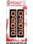Cfmoto Ön Maşa 3D Kabartmalı 2'li Damla Sticker 5 1