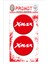 Xmax 3D Kabartmalı Damla Logo Sticker 5cm 02 1