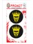 Kuru Kafa 3D Kabartmalı Damla Logo Sticker 5cm 02 1