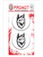 Kurt Wolf Tasarımlı 3D Kabartmalı Damla Sticker 5CMX5CM 03 1