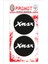Xmax 3D Kabartmalı Damla Logo Sticker 5cm 03 1