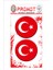 Türk Bayrağı 3D Damla 2 Li Sticker Logo 4 1