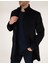Erkek Lacivert Slim Fit Palto 50257493-VR033 6