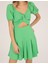 Kadın Zümrüt Slim Fit Dokuma Elbise 50262622-VR055 6