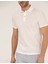 Erkek Beyaz Slim Fit Polo Yaka Merserize Tişört 50262665-VR013 6
