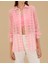 Kadın Pembe Transparan Comfort Fit Uzun Kollu Gömlek 50262542-VR167 6