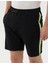 Erkek Siyah Slim Fit Örme Şort 50262649-VR046 6