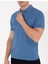 Erkek Koyu Mavi Regular Fit Polo Yaka Merserize Tişört 50262668-VR032 6
