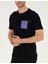 Erkek Siyah Slim Fit Baskılı Bisiklet Yaka Tişört 50262615-VR046 6