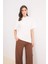 Relax Fit Bisiklet Yaka Basic Düz Kısa Kollu Tişört Tunik E1948AX25SP 1