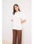 Relax Fit Bisiklet Yaka Basic Düz Kısa Kollu Tişört Tunik E1948AX25SP 3