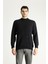 Bato Yaka Slim Fit Dar Kesim Desenli Yünlü Triko Kazak 3