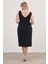 Drape Detaylı Midi Elbise 5