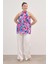 Halter Yakalı Desenli Bluz 5