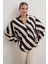 Dökümlü Çizgili Bluz 1