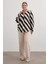 Dökümlü Çizgili Bluz 4