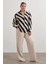 Dökümlü Çizgili Bluz 5